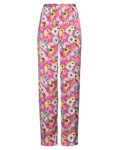 Shop Msgm Woman Pants Fuchsia Size 4 Polyester In Pink