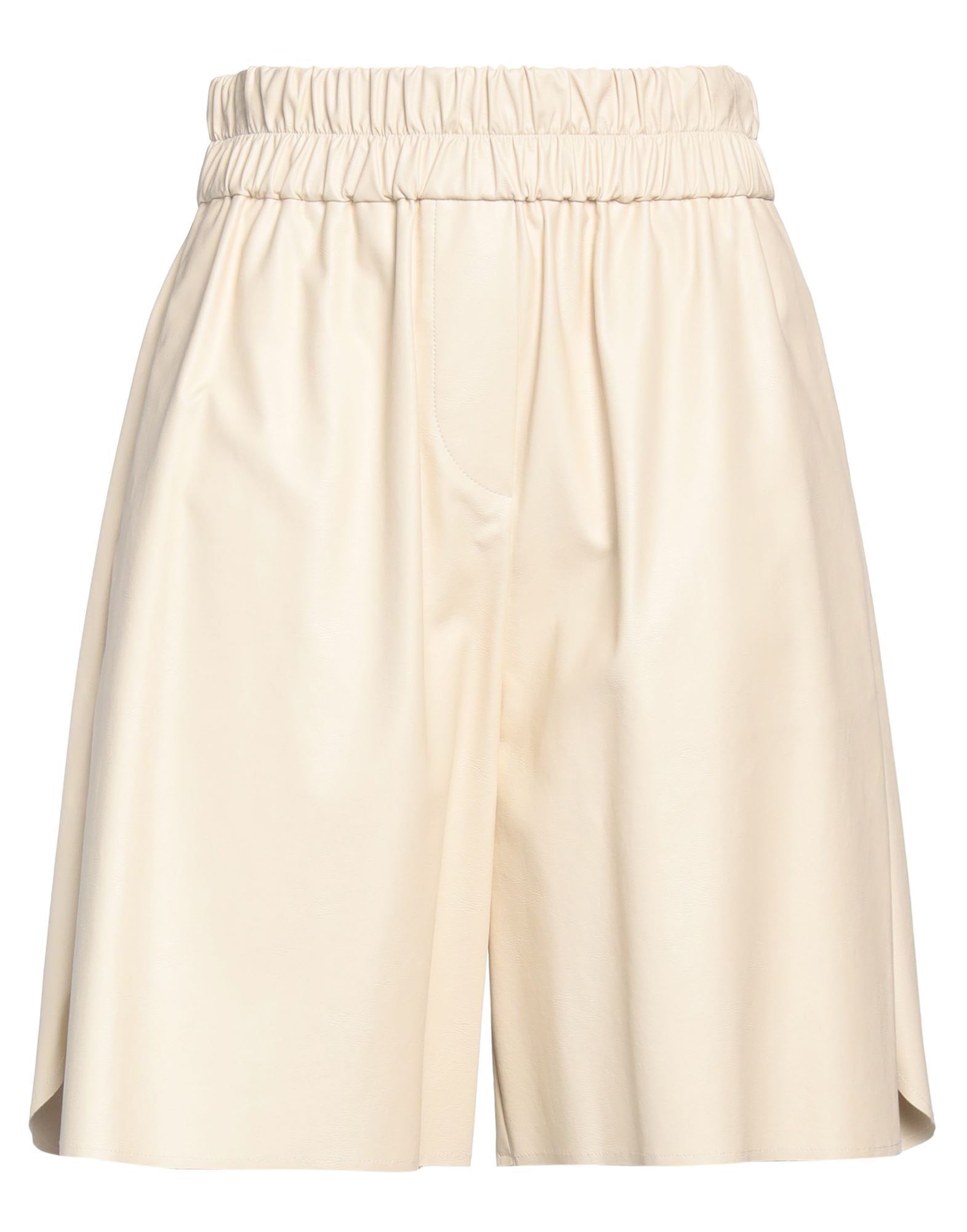 Douuod Woman Shorts & Bermuda Shorts Beige Size 8 Polyurethane, Viscose