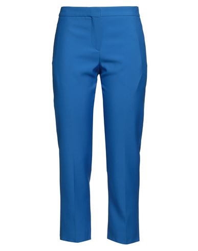 Alexander Mcqueen Woman Pants Bright Blue Size 8 Wool