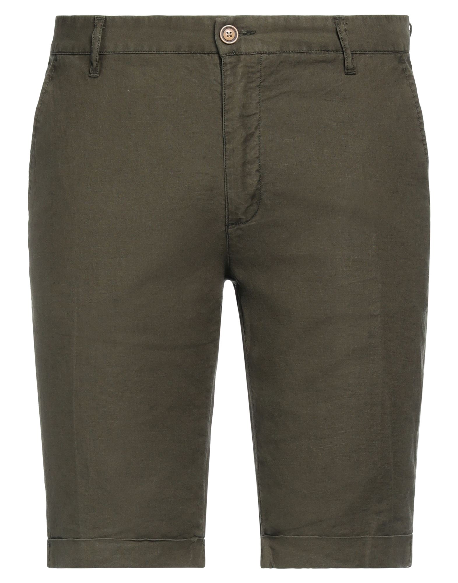 Markup Man Shorts & Bermuda Shorts Military Green Size 28 Linen, Cotton