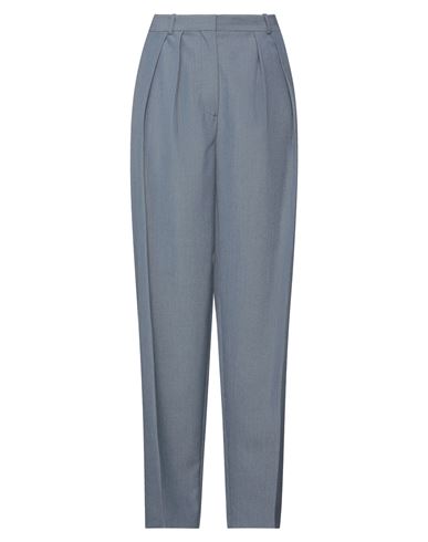 Victoria Beckham Woman Pants Slate Blue Size 10 Polyester, Virgin Wool