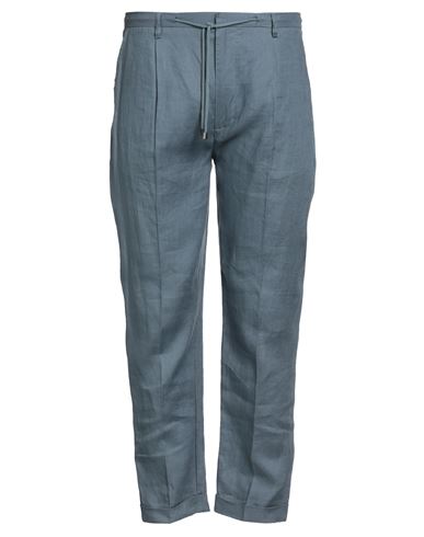 Liu •jo Man Man Pants Slate Blue Size 36 Linen