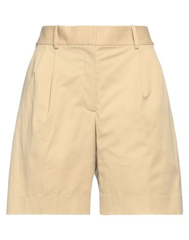 Theory Woman Shorts & Bermuda Shorts Sand Size 4 Cotton, Elastane In Beige