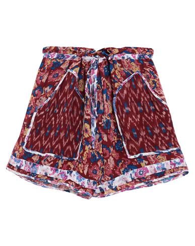 Isabel Marant Étoile Marant Étoile Woman Shorts & Bermuda Shorts Brick Red Size 8 Viscose
