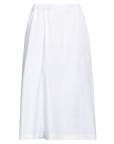 Aspesi Woman Cropped Pants White Size 8 Cotton
