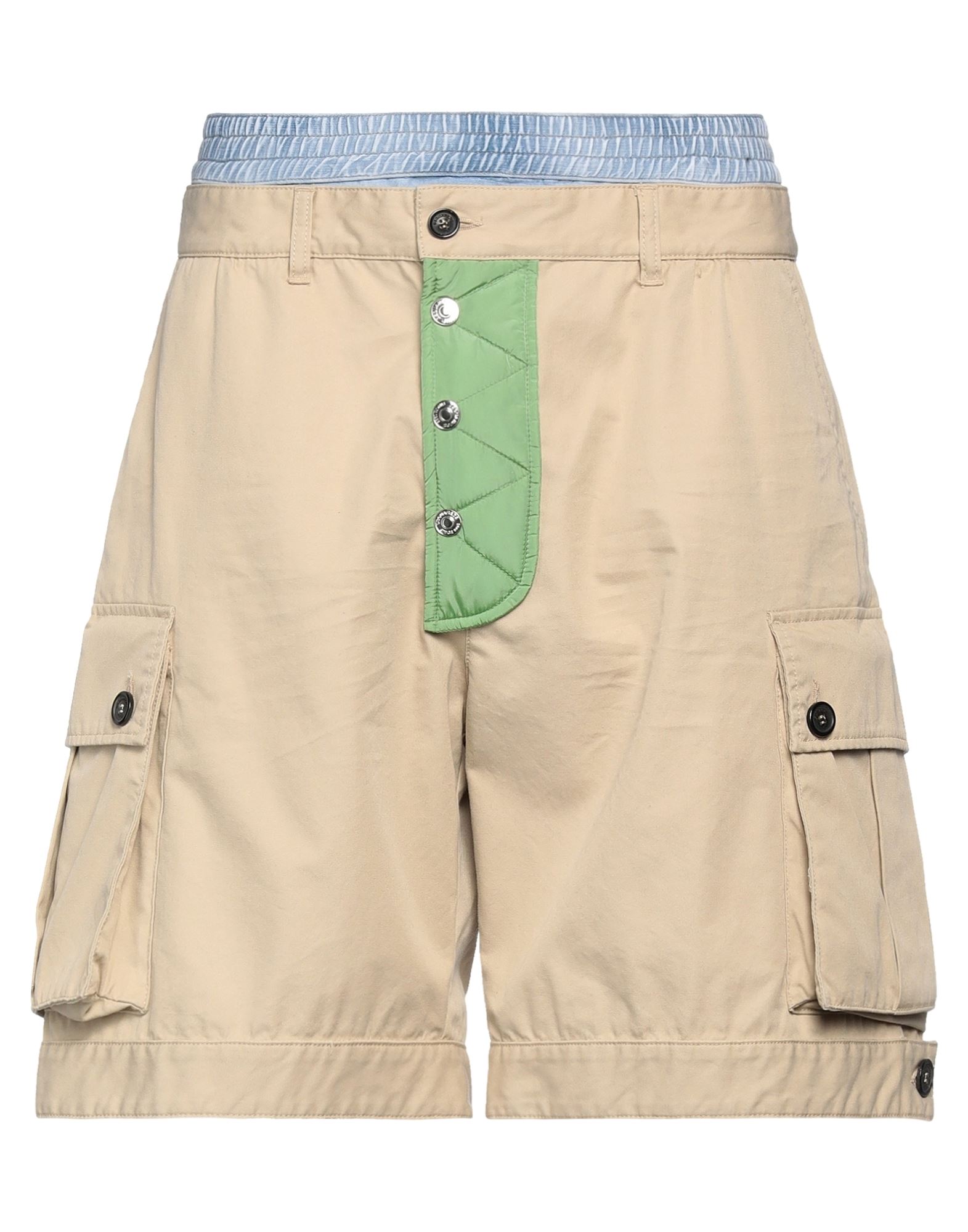 Dsquared2 Man Shorts & Bermuda Shorts Beige Size 34 Cotton, Polyamide, Elastane