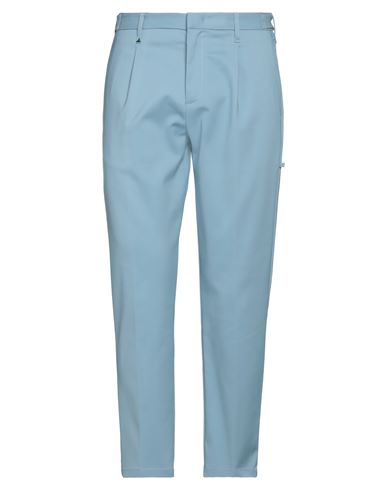 Berna Man Pants Azure Size 36 Cotton, Polyamide, Elastane In Blue