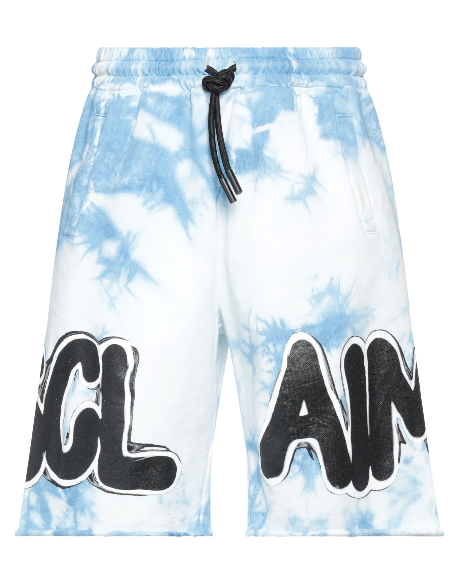 Disclaimer Man Shorts & Bermuda Shorts Light Blue Size L Cotton