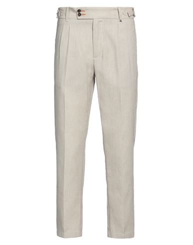 Berna Man Pants Beige Size 26 Cotton, Linen