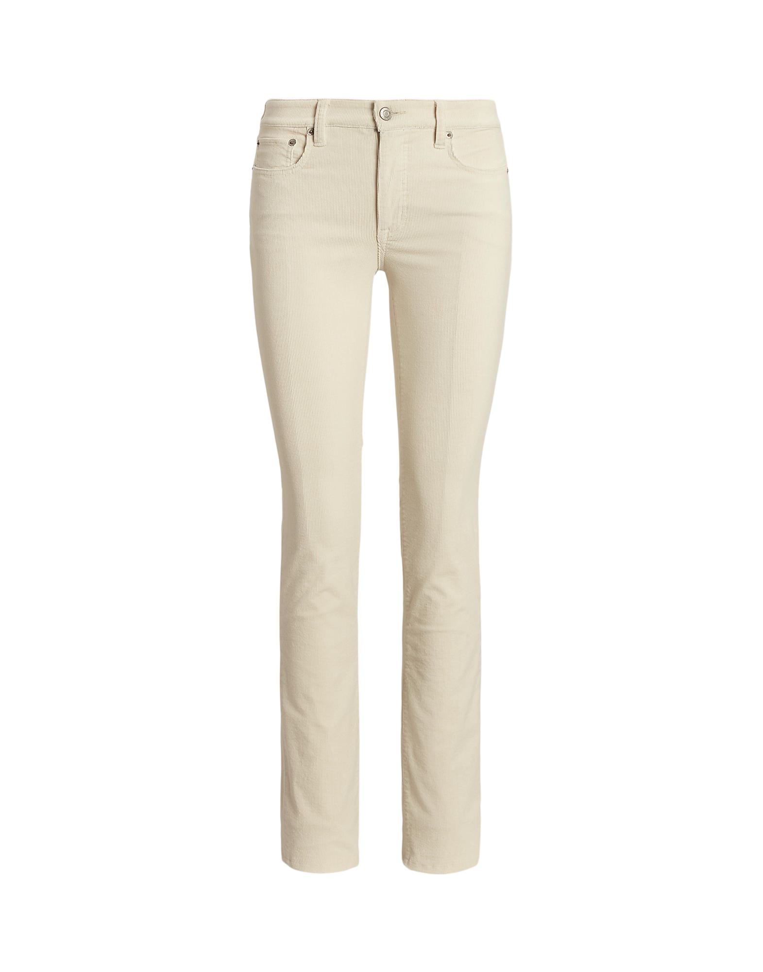Slacks and Chinos Skinny trousers Polo Ralph Lauren High-rise Slim Cotton-blend Pants in Blue Womens Clothing Trousers 