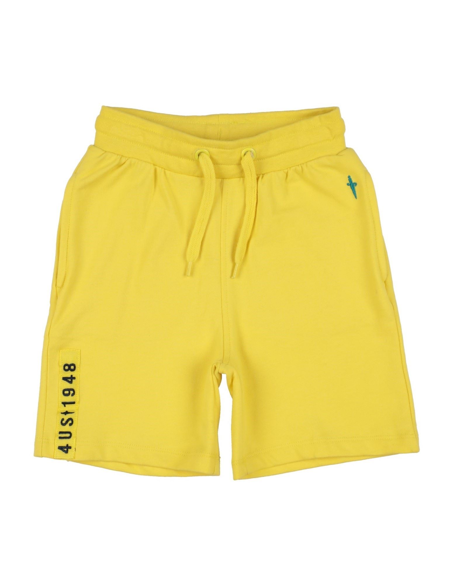 Cesare Paciotti 4us Kids'  Toddler Boy Shorts & Bermuda Shorts Yellow Size 6 Cotton