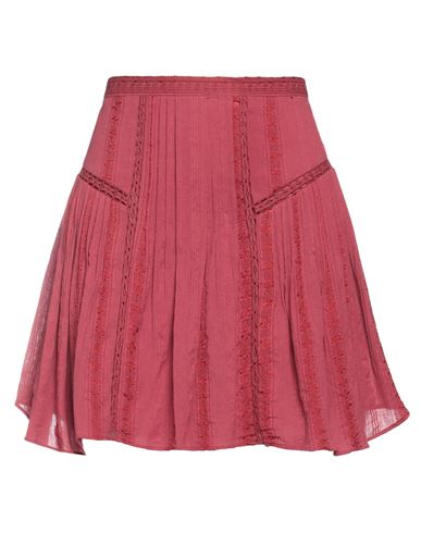 Isabel Marant Étoile Marant Étoile Woman Mini Skirt Garnet Size 6 Cotton, Viscose In Red