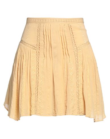 Isabel Marant Étoile Marant Étoile Woman Mini Skirt Ocher Size 8 Cotton, Viscose In Yellow
