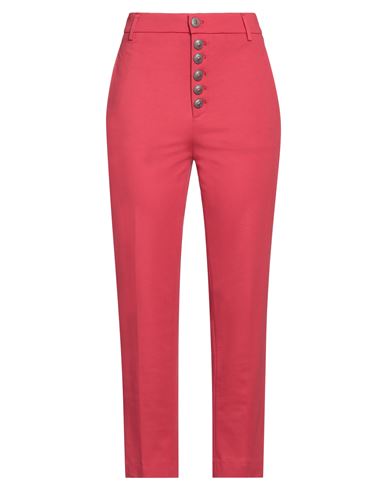 Dondup Woman Pants Red Size 28 Modal, Polyamide, Elastane