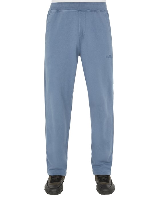 Sold out - STONE ISLAND 62351 Fleece Pants Man Avio Blue