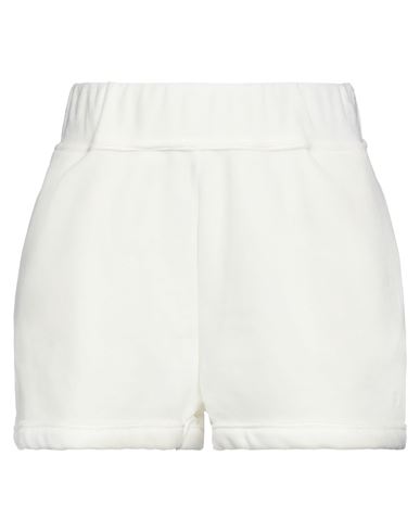 Loulou Studio Woman Shorts & Bermuda Shorts Ivory Size M Cotton, Polyamide In White