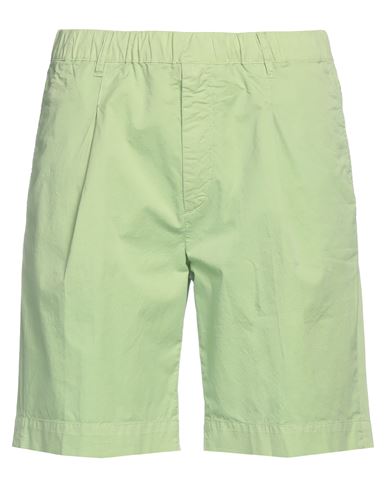 40weft Man Shorts & Bermuda Shorts Light Green Size 36 Cotton, Elastane