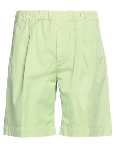 40weft Man Shorts & Bermuda Shorts Light Green Size 36 Cotton, Elastane