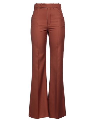 Chloé Woman Pants Brown Size 6 Virgin Wool