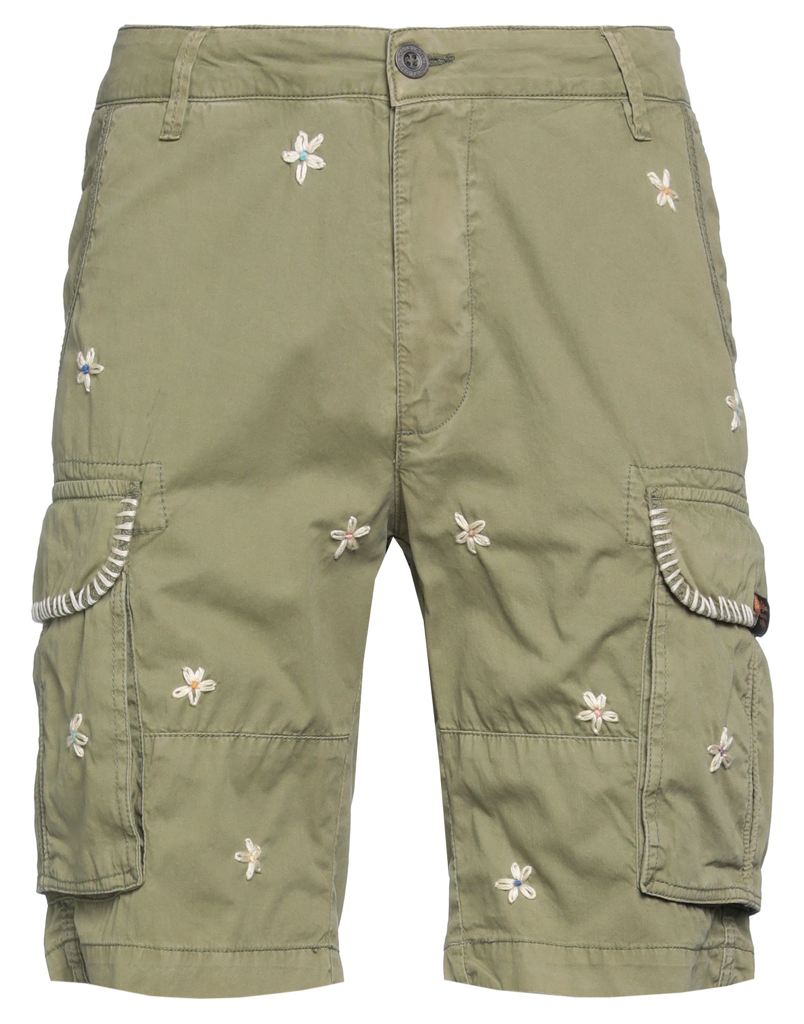 Front Street 8 Man Shorts & Bermuda Shorts Military Green Size 30 Cotton