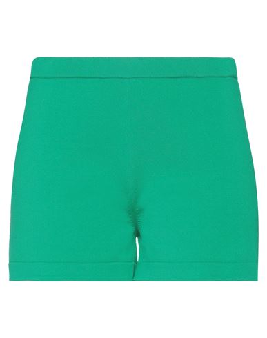 Federica Tosi Woman Shorts & Bermuda Shorts Green Size 4 Viscose, Polyamide