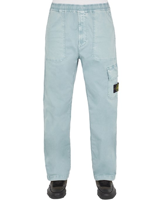 TROUSERS Man 32304 ORGANIC COTTON_'OLD' TREATMENT Front STONE ISLAND