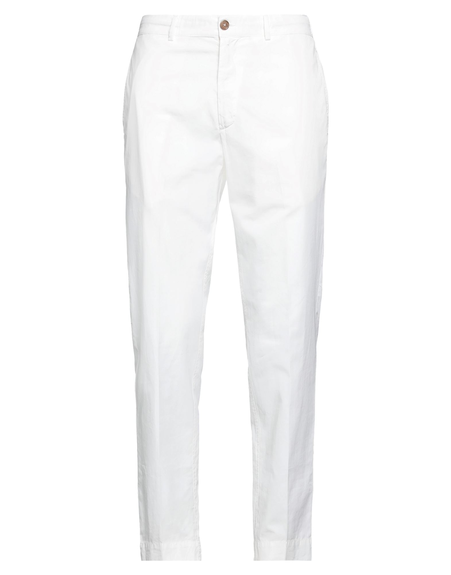 Shop Mauro Grifoni Grifoni Man Pants Ivory Size 28 Cotton In White