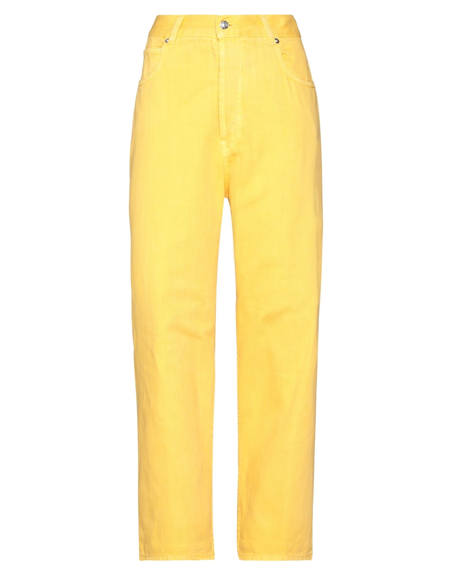 Nine:inthe:morning Nine In The Morning Woman Denim Pants Yellow Size 30 Cotton