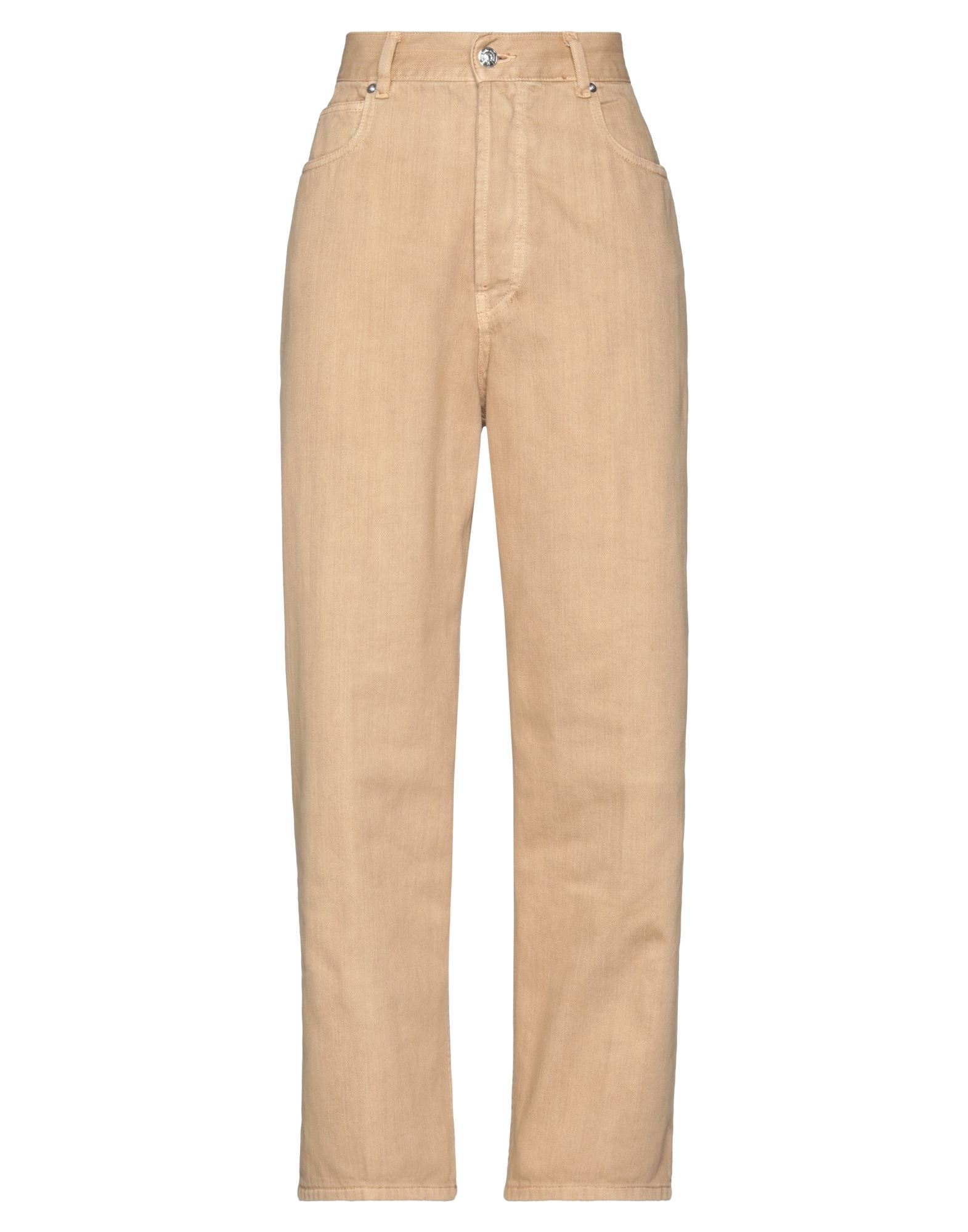 Nine:inthe:morning Nine In The Morning Woman Denim Pants Camel Size 30 Cotton In Beige