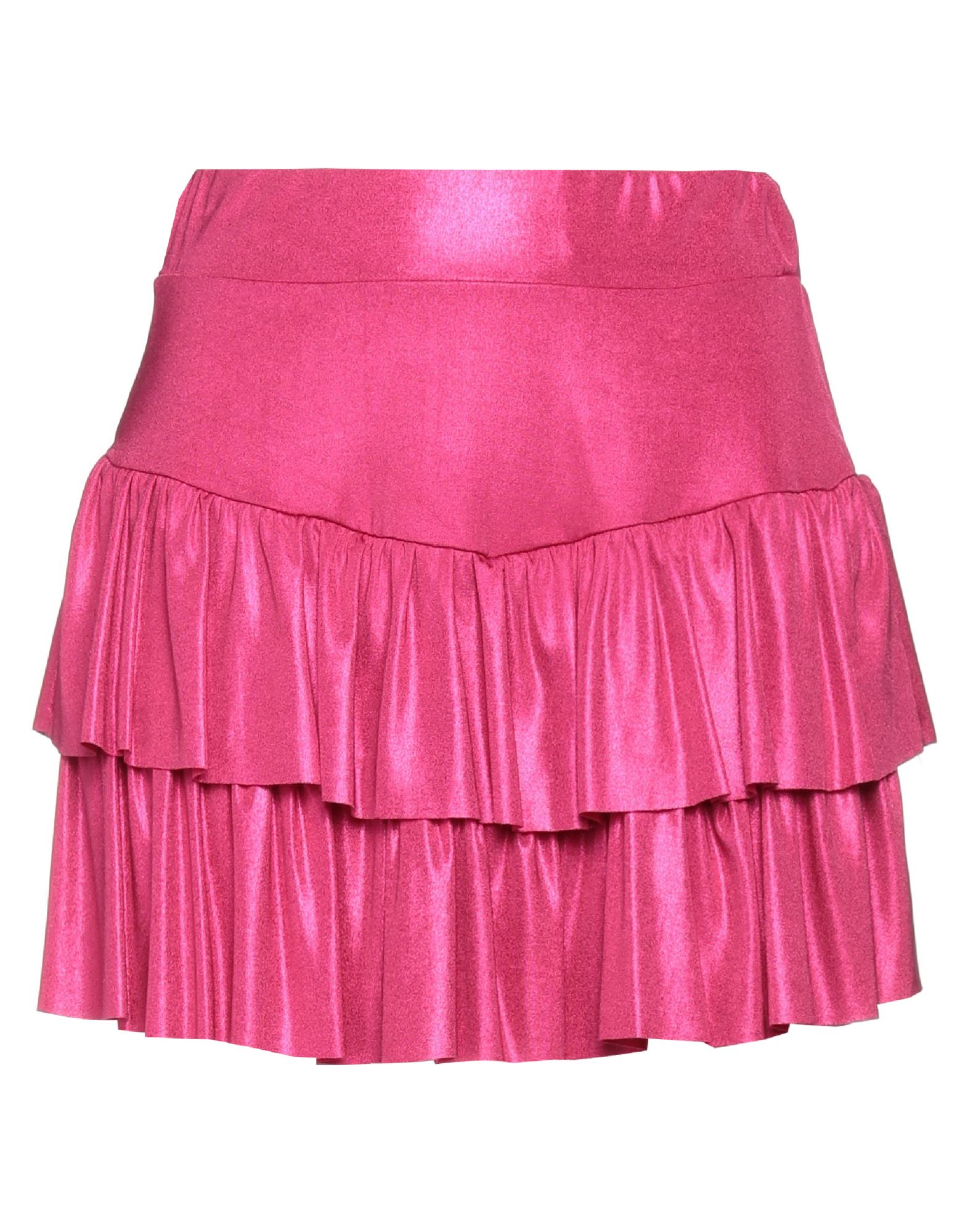 Shop ★ Art Shopart Woman Mini Skirt Fuchsia Size S Polyester, Elastane
