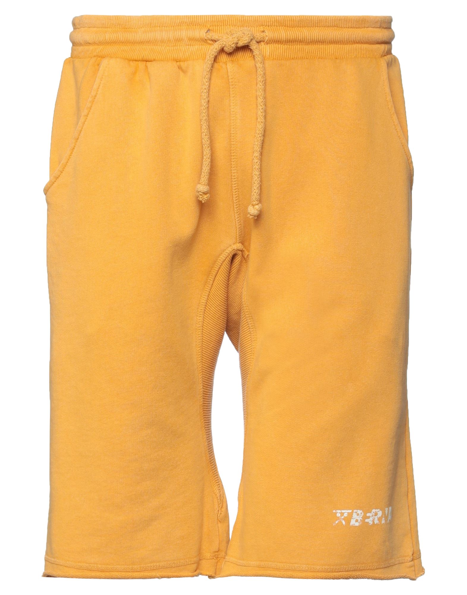 Berna Man Shorts & Bermuda Shorts Ocher Size L Cotton In Yellow