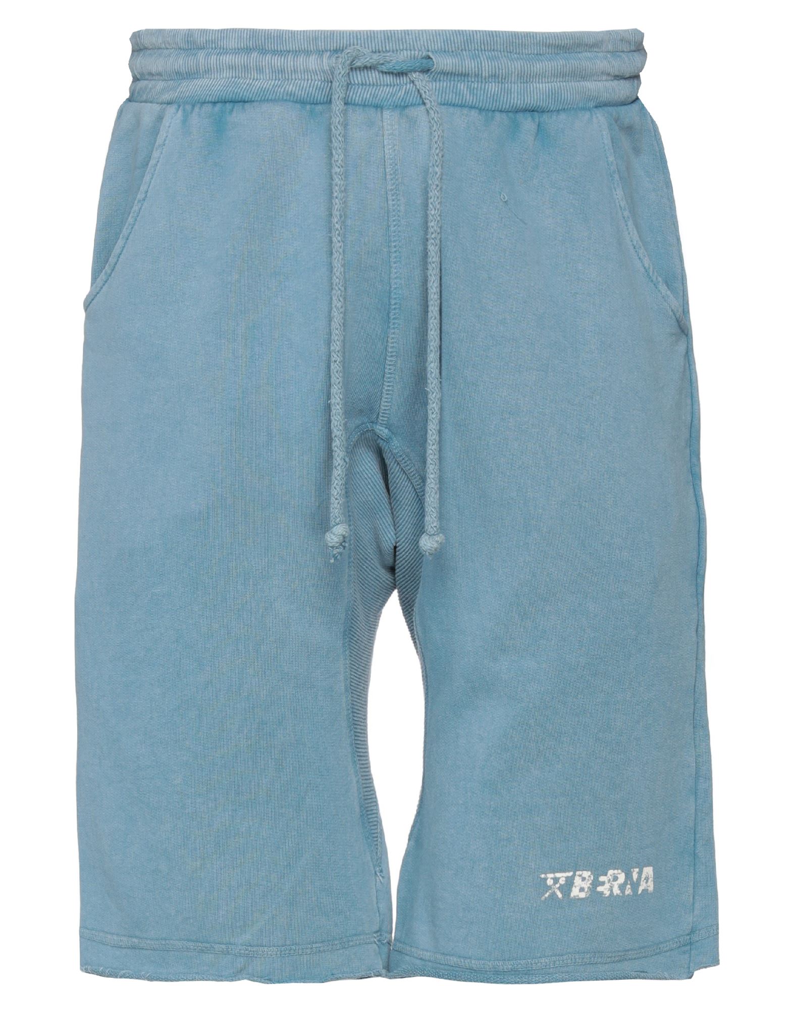 Berna Man Shorts & Bermuda Shorts Pastel Blue Size S Cotton