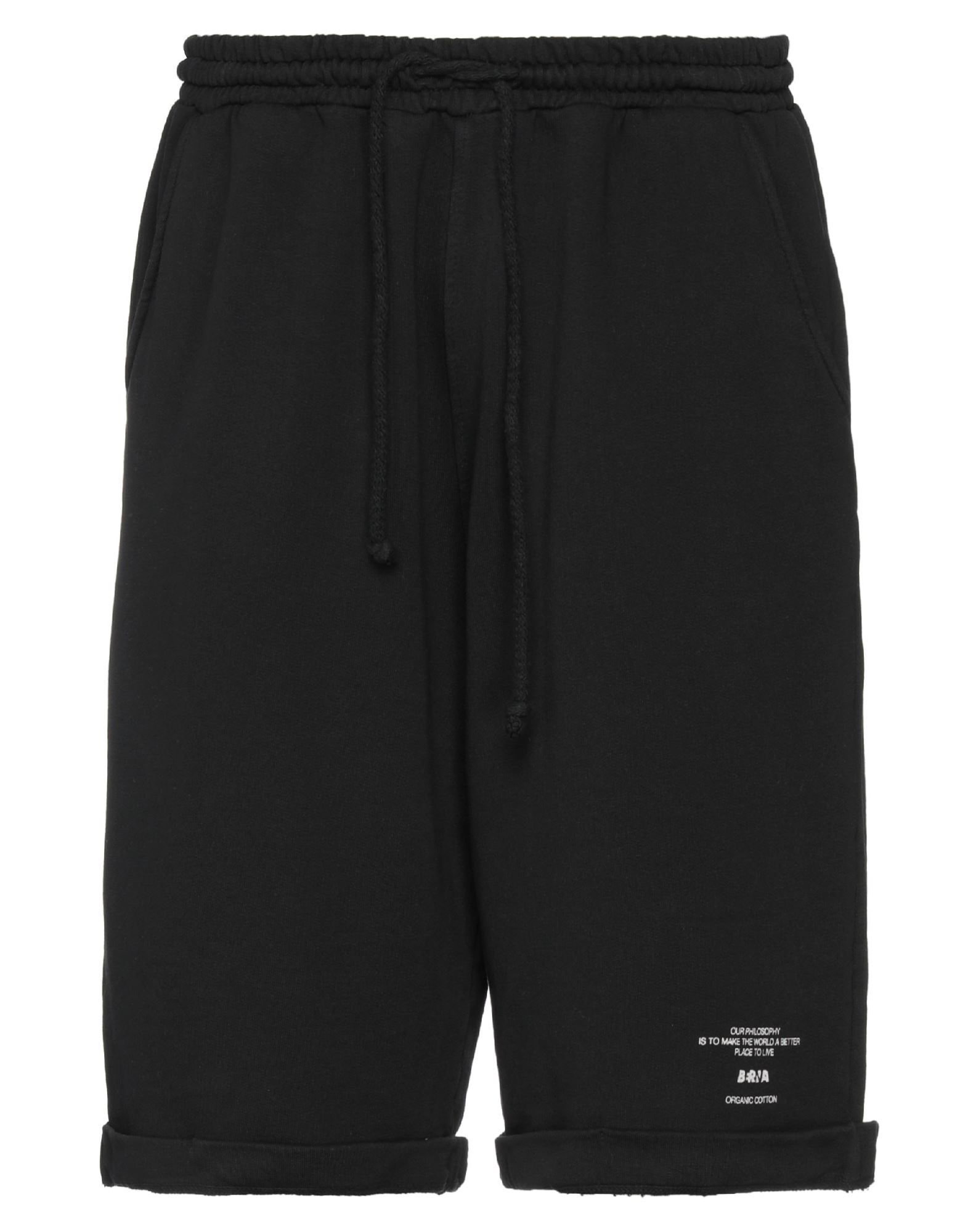 Berna Man Shorts & Bermuda Shorts Black Size L Organic Cotton