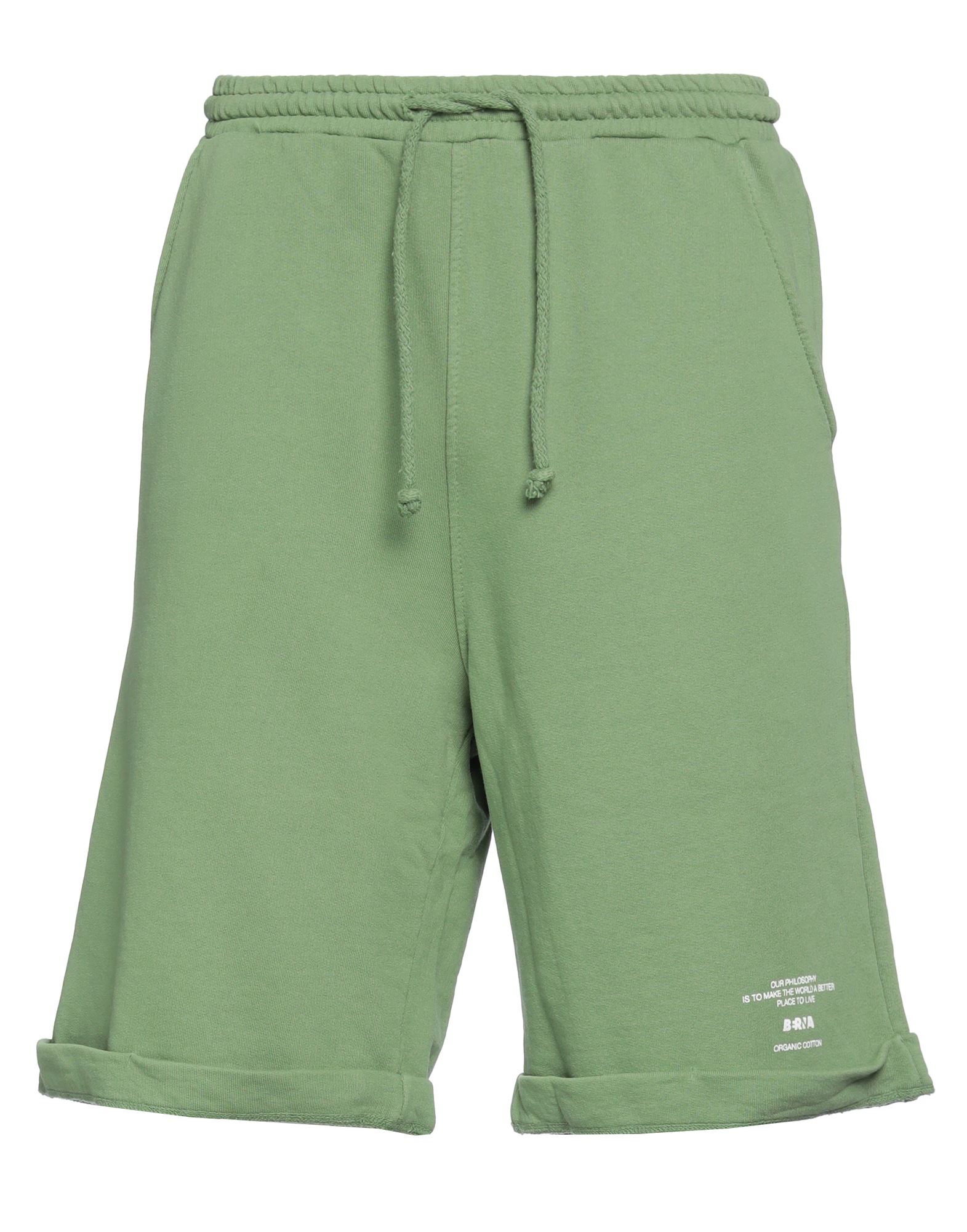Berna Man Shorts & Bermuda Shorts Green Size Xxl Organic Cotton