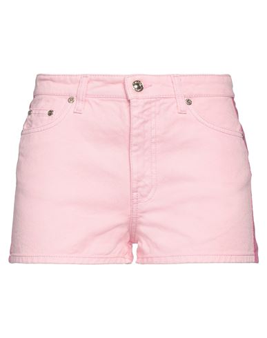 Chiara Ferragni Woman Denim Shorts Pink Size 25 Cotton