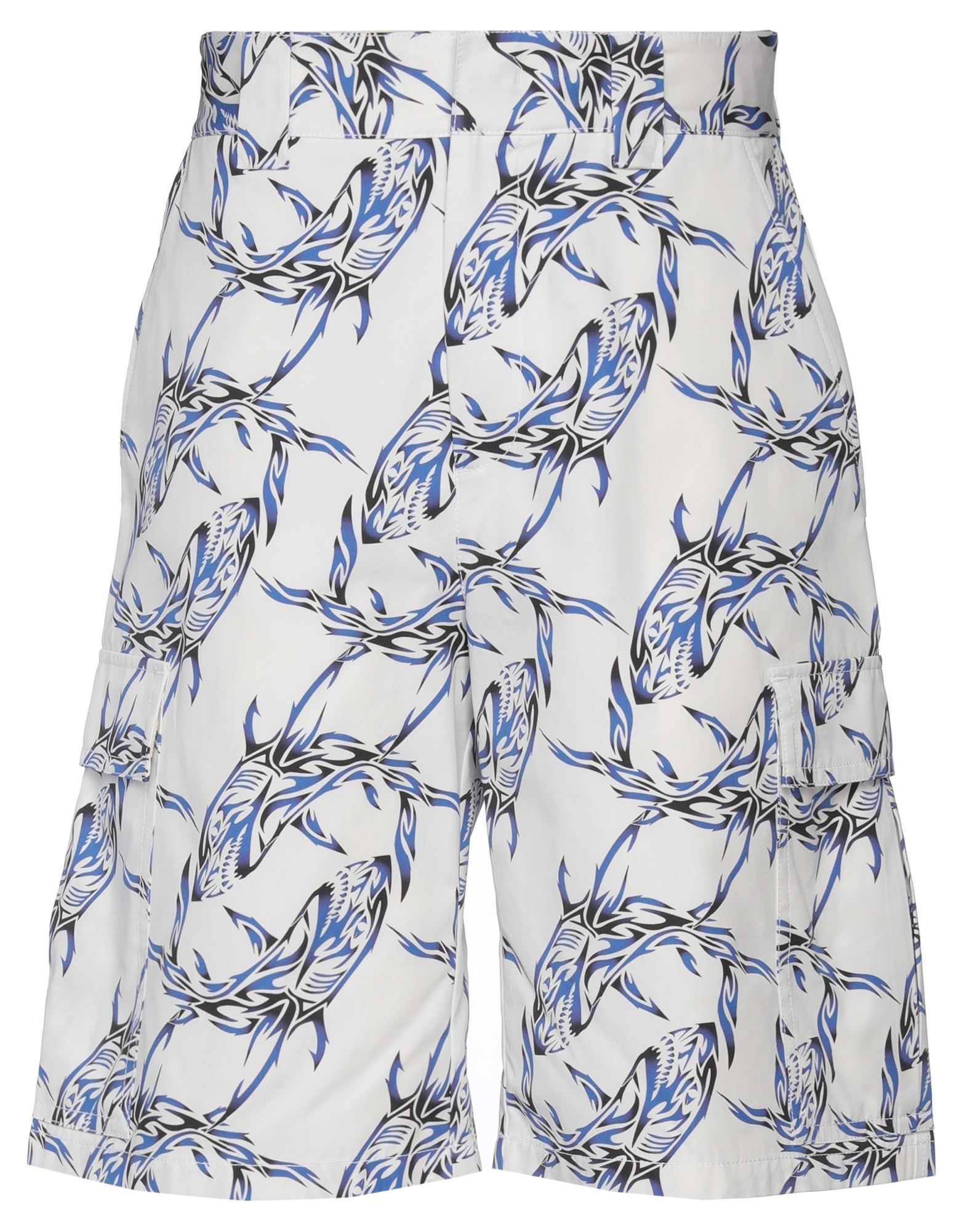 Msgm Man Shorts & Bermuda Shorts White Size 30 Cotton
