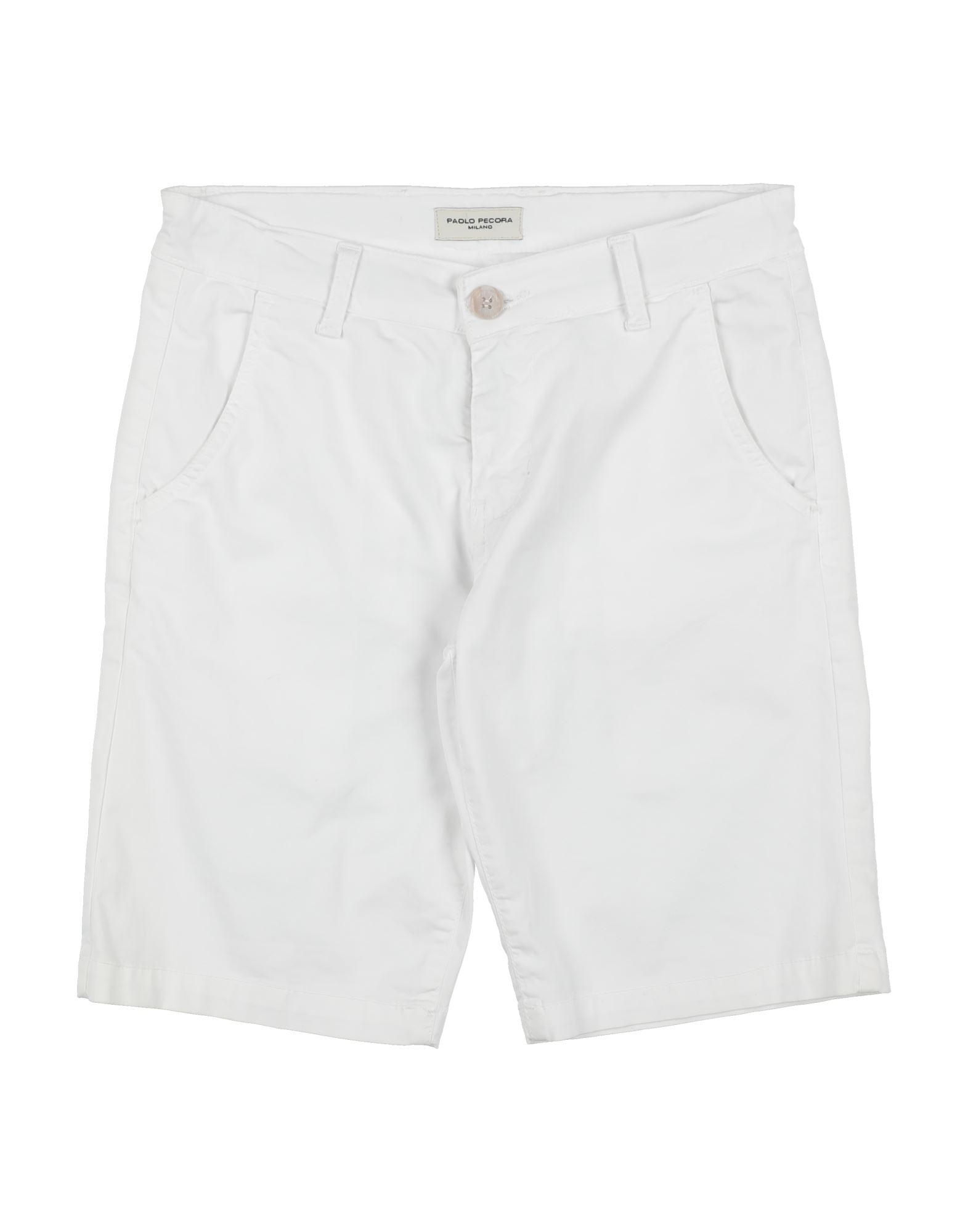 Paolo Pecora Babies'  Toddler Boy Shorts & Bermuda Shorts White Size 5 Cotton, Elastane