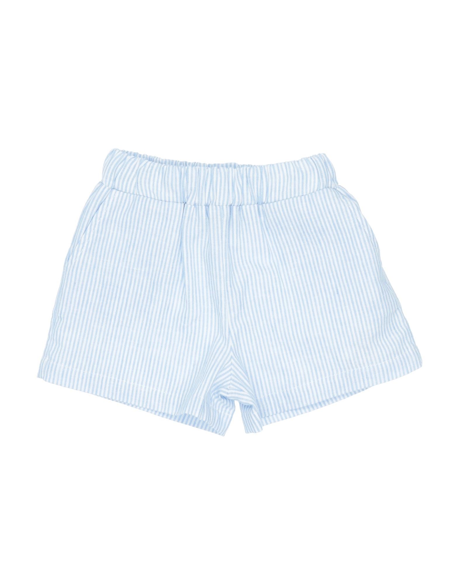 Douuod Kids'  Newborn Boy Shorts & Bermuda Shorts Azure Size 0 Cotton, Linen In Blue