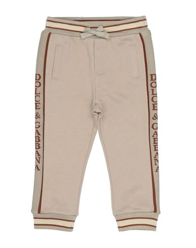 Dolce & Gabbana Babies'  Newborn Boy Pants Beige Size 3 Cotton, Polyester, Elastane