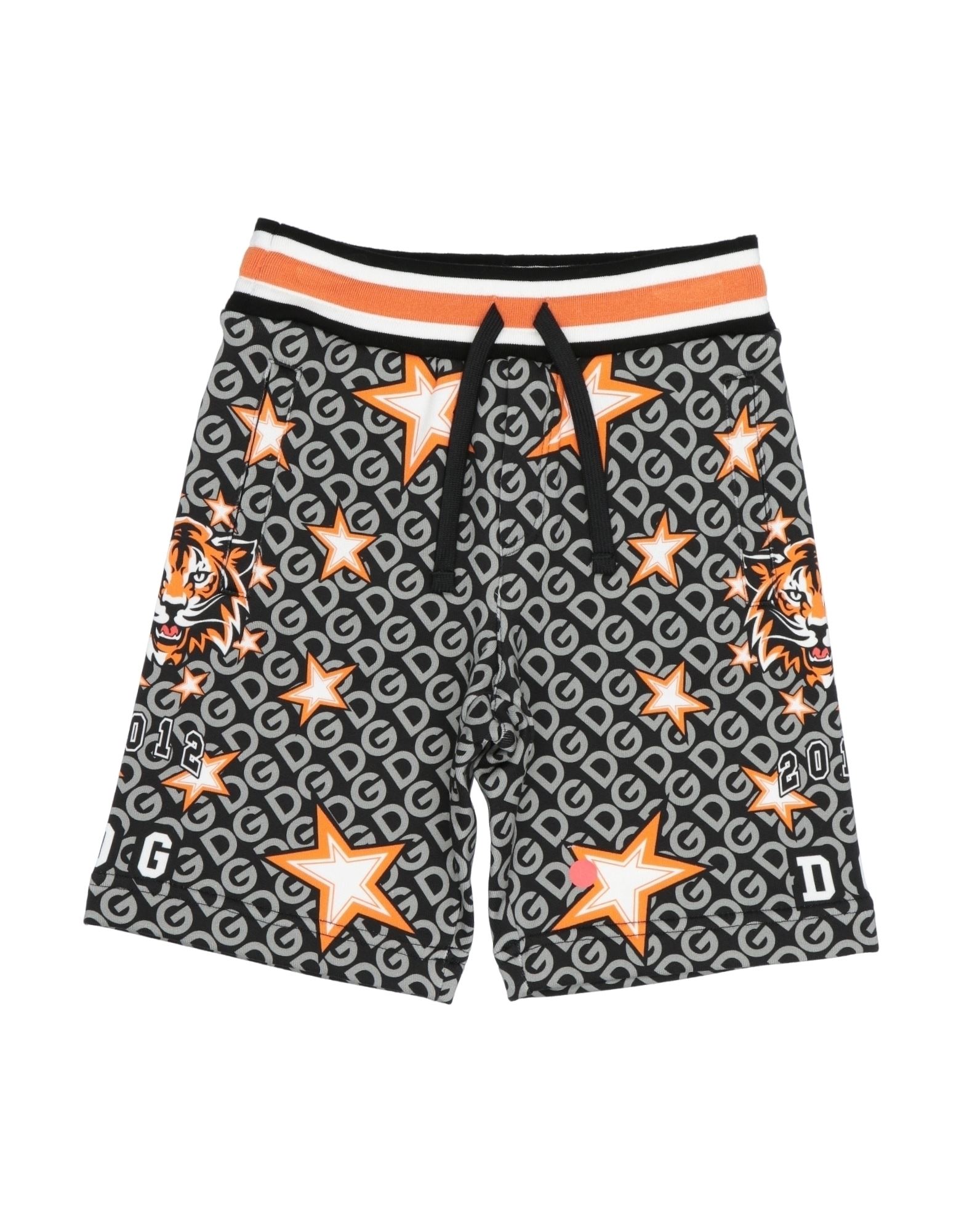 Dolce & Gabbana Kids'  Toddler Boy Shorts & Bermuda Shorts Black Size 7 Cotton, Elastane
