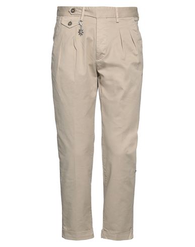 Manuel Ritz Man Pants Beige Size 30 Cotton, Elastane