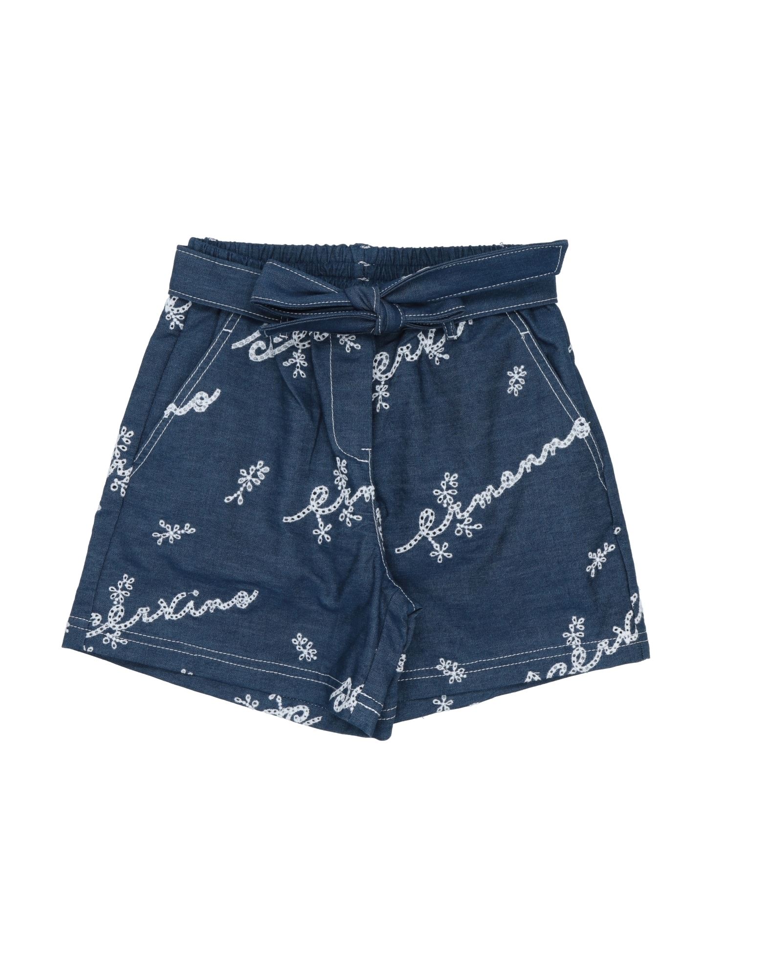 Ermanno Scervino Junior Kids'  Toddler Girl Shorts & Bermuda Shorts Blue Size 4 Cotton
