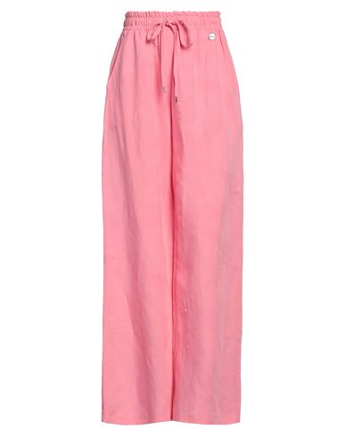 Berna Woman Pants Pink Size M Viscose, Linen