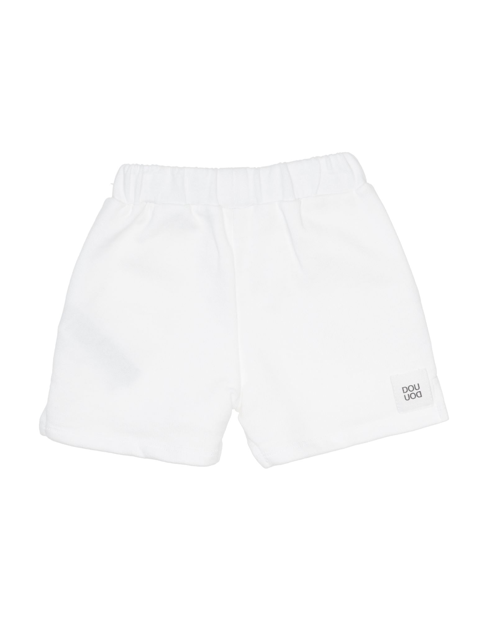 Douuod Kids'  Newborn Boy Shorts & Bermuda Shorts White Size 0 Cotton