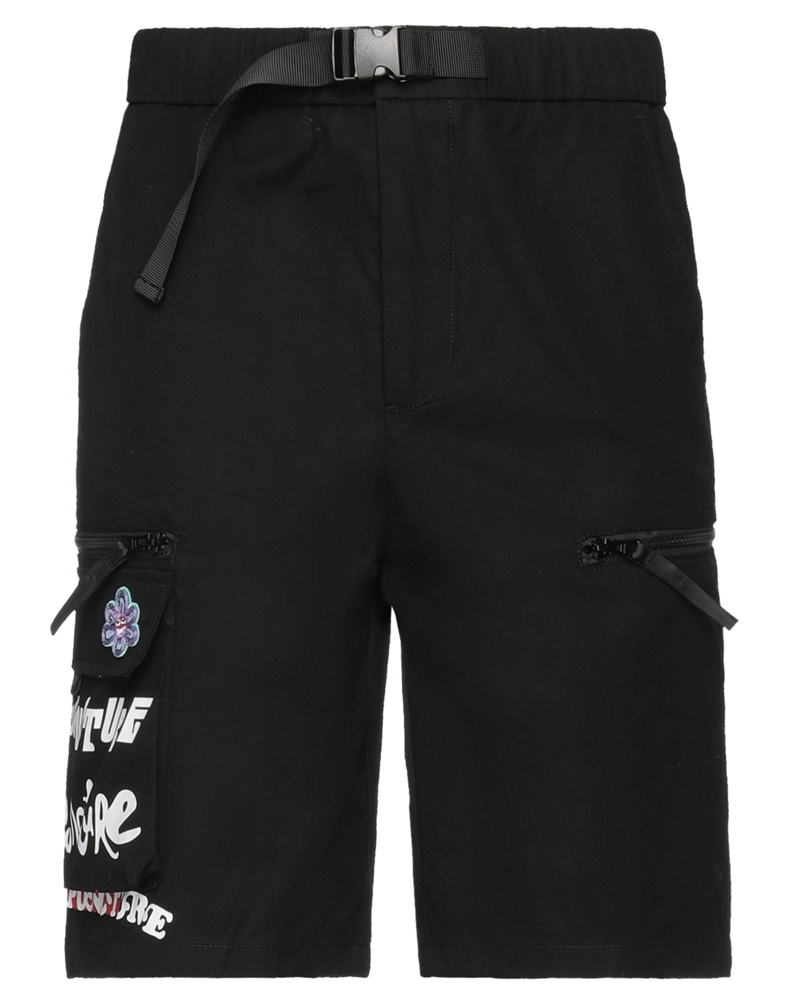 Acupuncture Man Shorts & Bermuda Shorts Black Size Xl Cotton