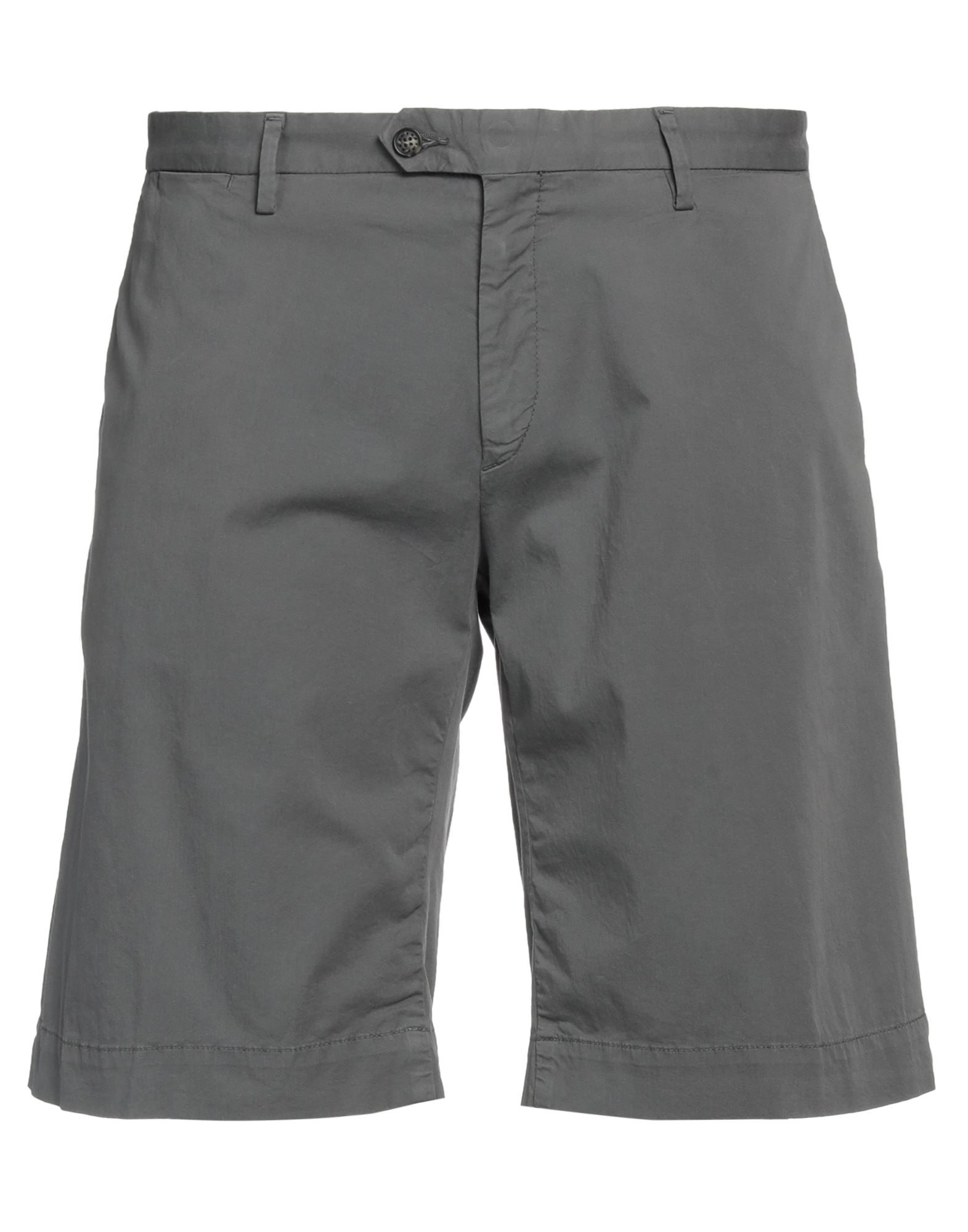 Trussardi Man Shorts & Bermuda Shorts Lead Size 38 Cotton, Elastane In Grey