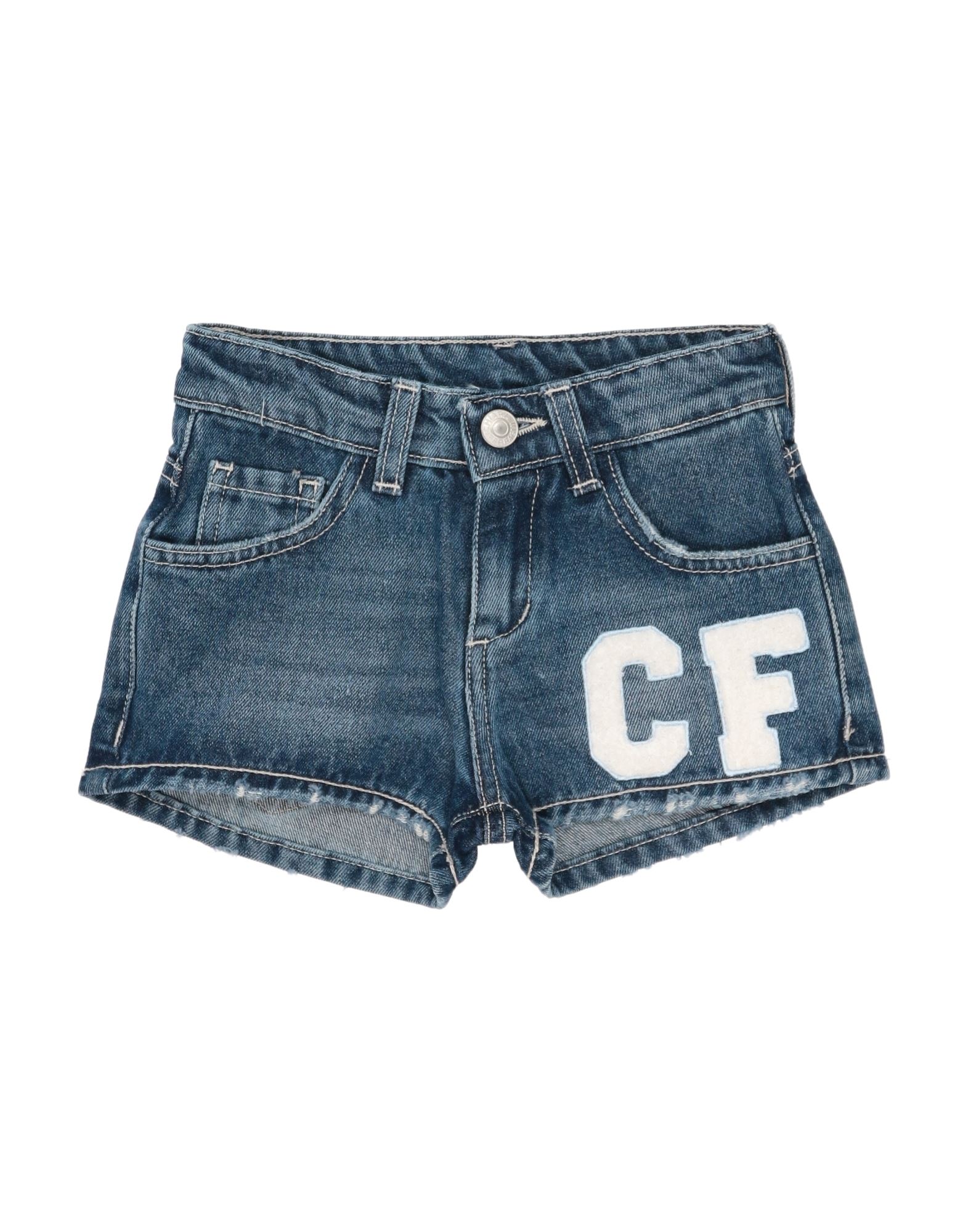 Chiara Ferragni Babies' Denim Shorts In Blue