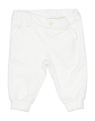 Iana Babies'  Newborn Boy Pants White Size 3 Cotton, Elastane