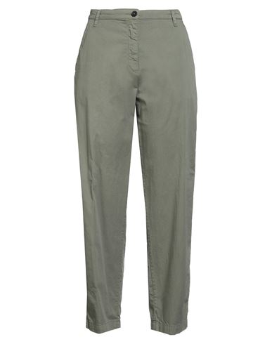 Massimo Alba Woman Pants Military Green Size 6 Cotton, Elastane