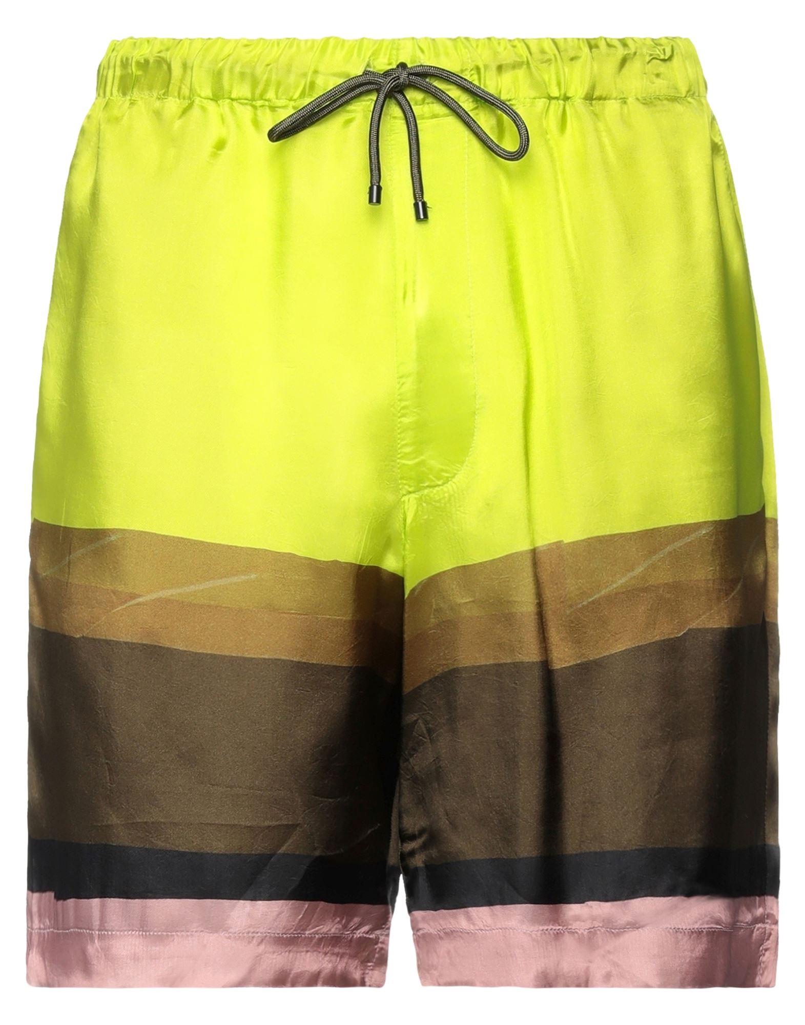 Shop Dries Van Noten Man Shorts & Bermuda Shorts Acid Green Size 38 Viscose